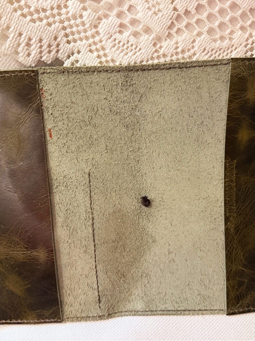 Custom Made - Brown Leather Notebook A5 Cover Only with Elastic Closure - Picture 4 of 10